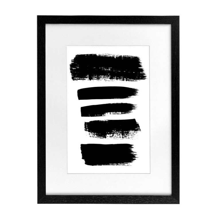 Wissellijst Hout Zwart Breed 30x30cm - Art en Passe Partout