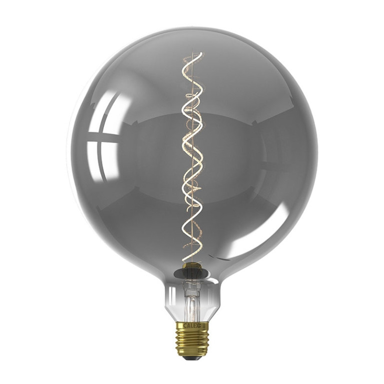 Calex Filament LED Lamp Kalmar XXL Metallic Titanium Ø200 mm E27 5W