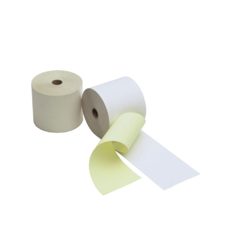 Duplorollen wit/geel 76x70x12mm - 50 rl/ds