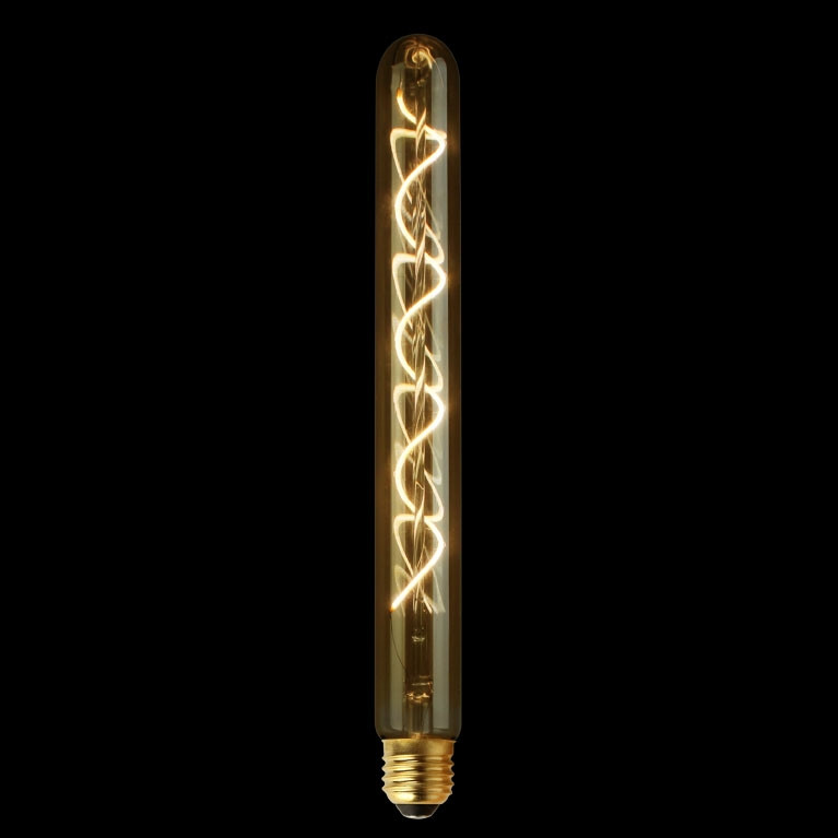 Filament LED Lamp Buis XXL Curl Gold 300 mm Ø32 mm E27 4W