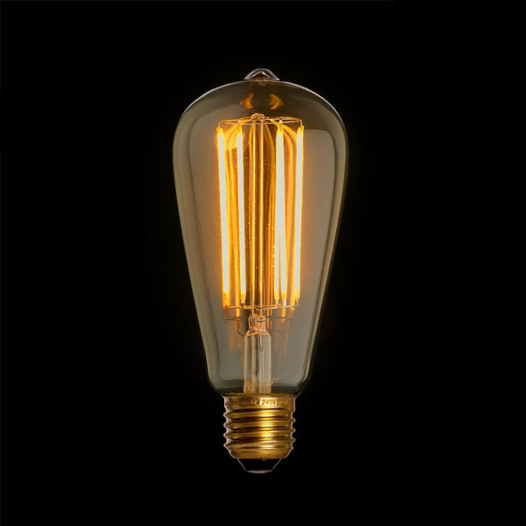 Filament LED Lamp Gold Ø64mm E27 3.5W