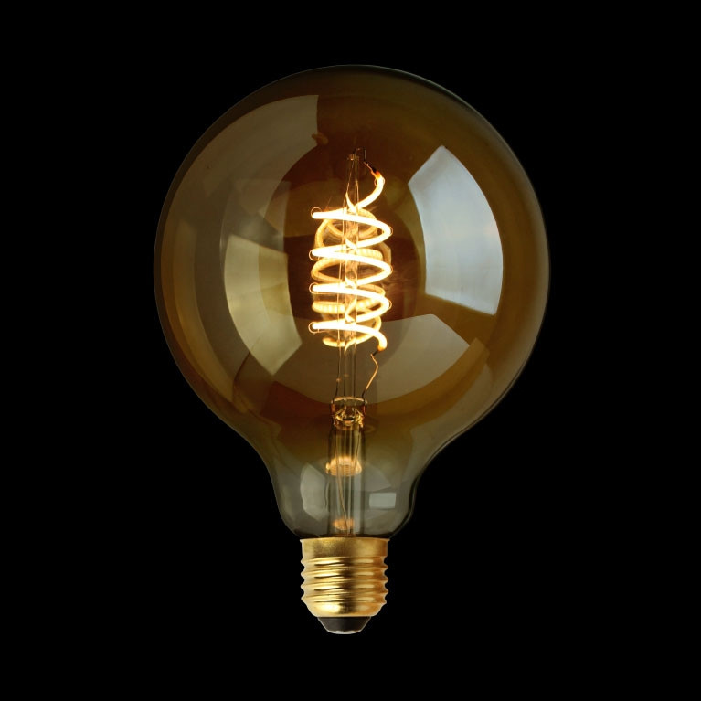 Filament LED Lamp Globe Curl Gold Ø95 mm E27 3.8W