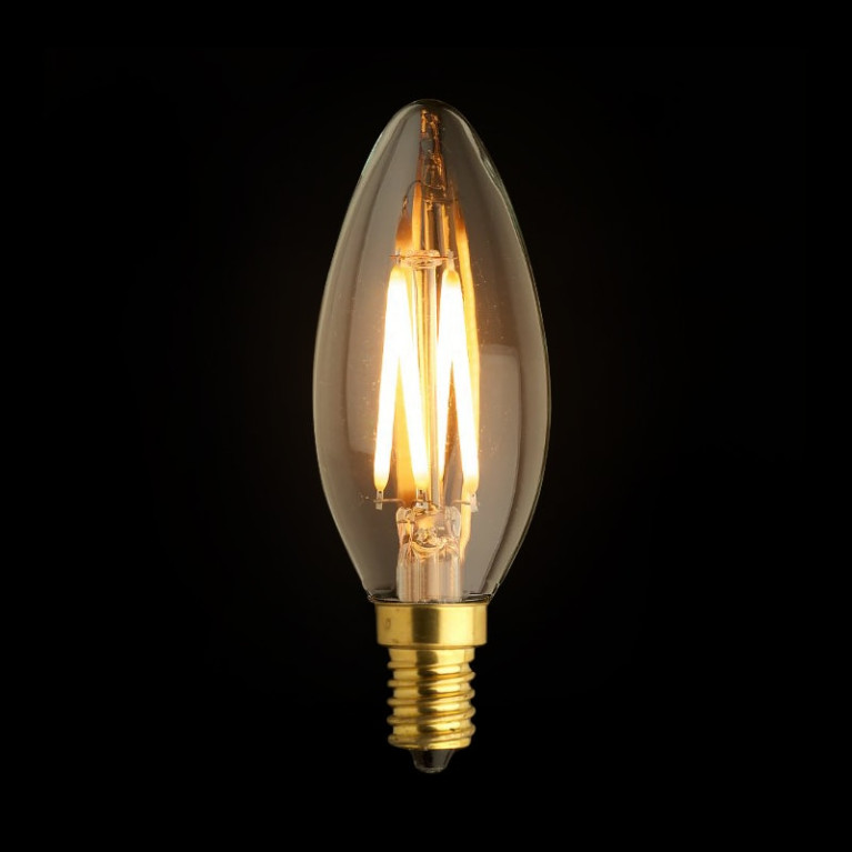 Filament LED Kaarslamp Gold E14 3.5W