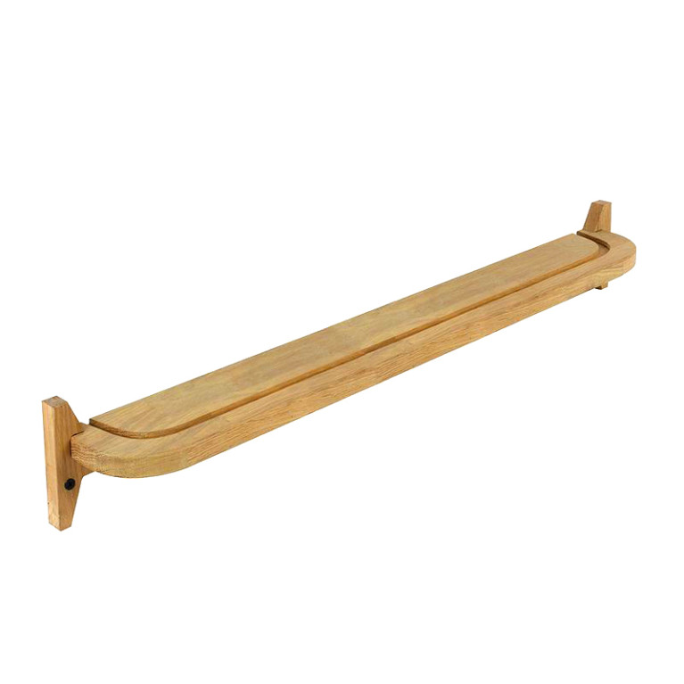 Wandplank Hout Eiken 80 cm Naturel - Schuin