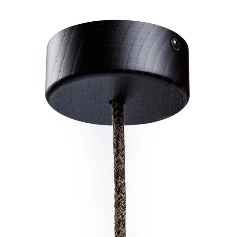 Plafondkap Mini Hout Donker 1 uitgang
