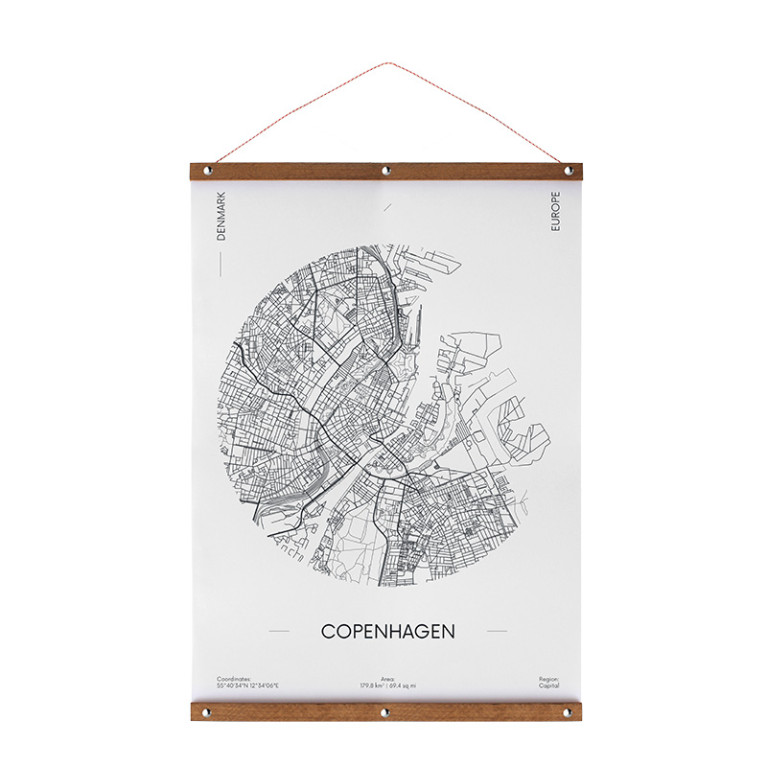Posterhanger Hout Nikkel 80 cm