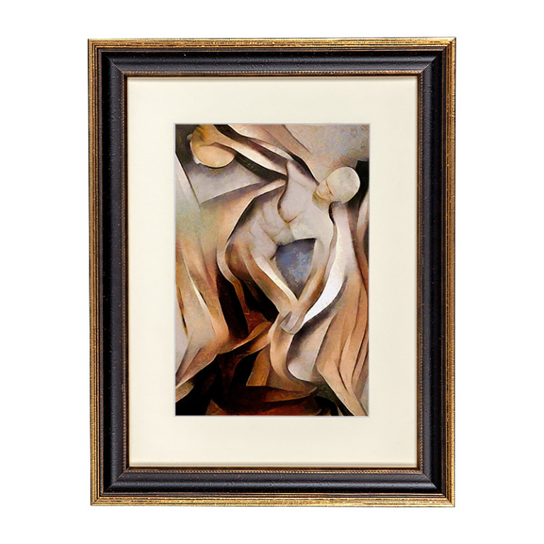Fotolijst Venice Zwart/Goud 30x40 cm - Art Print en Passe Partout