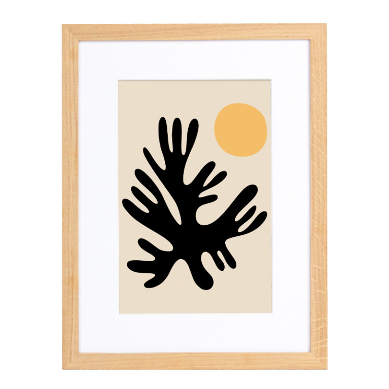Fotolijst Lavika Massief Eiken A4 (21x29,7 cm) Ongelakt - Art Print en Passe Partout