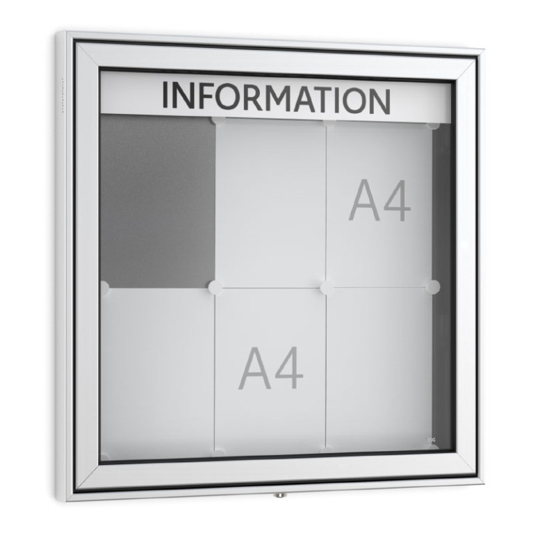 Informatiekast Buiten Draaideur 6x A4 Premium