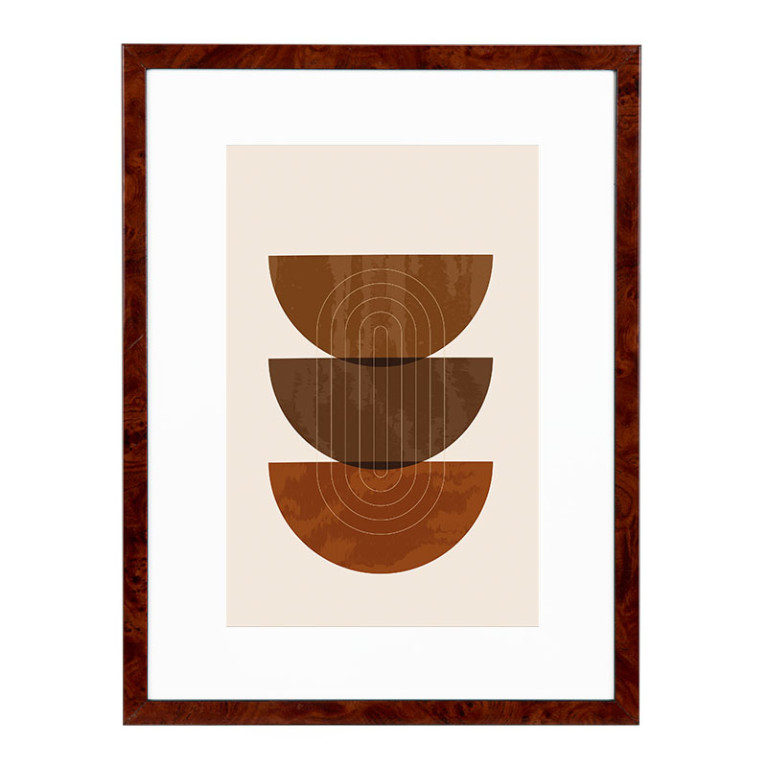 Wissellijst Wortelnoten 18x24 cm - Art Print en Passe Partout