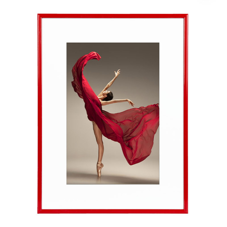 Wissellijst Rood 60x80 cm - Art Print en Passe Partout