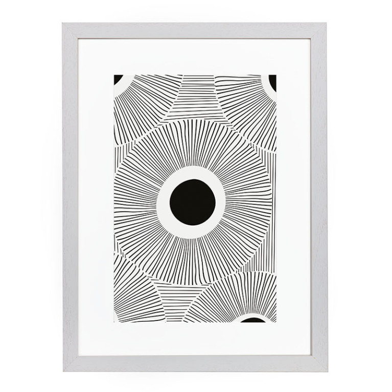 Wissellijst Hout Wit Breed A4 - Art Print en Passe Partout