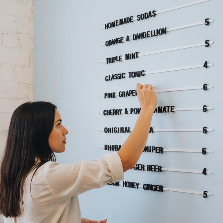 Oacklux Ferro Magnetisch Letterbord Wit