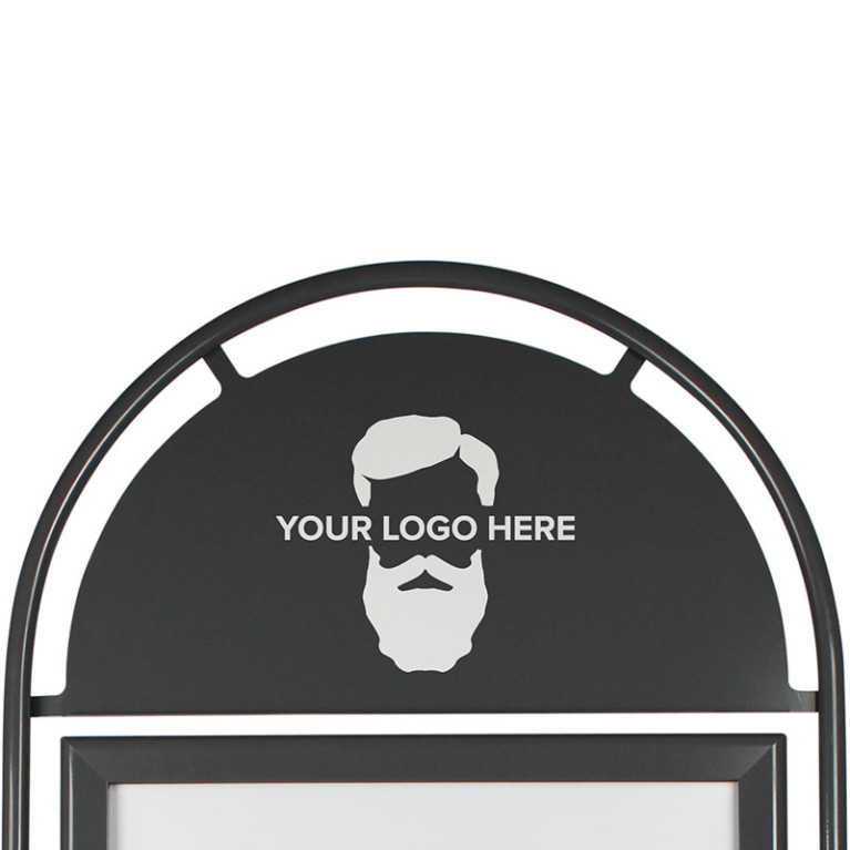 Bedrukt Topbord Round Tube A1 - Grey