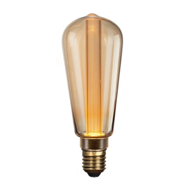 Vintlux Filament LED Lamp Rainn Edison Gold Dimbaar Ø60mm E27 2.3W