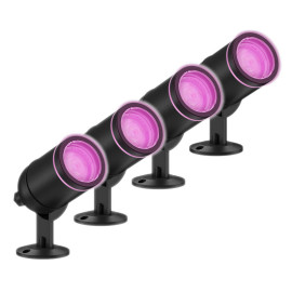 Calex Smart Outdoor LED RGB Tuinlamp Spot 4W 380lm IP54 - Set van 4 - Product
