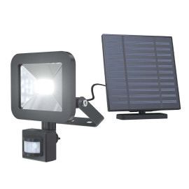 Calex Outdoor Wandlamp Bewegingssensor IP44 met losse Zonnepaneel - Product AAN