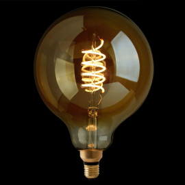 Filament LED Lamp Globe XXL Curl Gold Ø200mm E27 4W