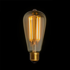 Filament LED Lamp Edison Gold Sensor Ø64 mm E27 4,5W
