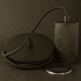 Hanglamp  Milford E27 Zwart  overview