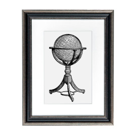 Fotolijst Venice Zwart/Zilver 30x40 cm - Art Print en Passe Partout