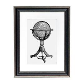 Fotolijst Venice Zwart/Zilver 24x30 cm - Art Print en Passe Partout