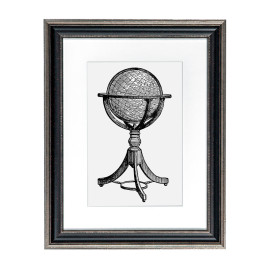 Fotolijst Venice Zwart/Zilver - Maatwerk Calculator - Art Print en Passe Partout