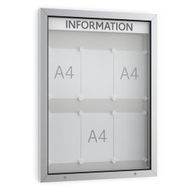Informatiekast Buiten Draaideur 6x A4