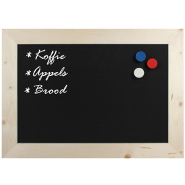 Krijtbord Magnetisch Hout Blank 40x50 cm