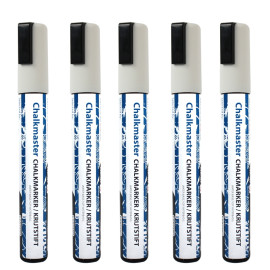 Krijtstiften 5 stuks wit 5 mm