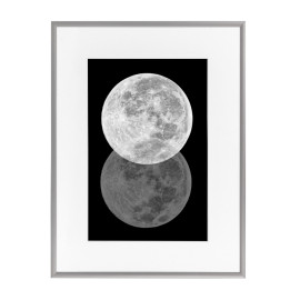 Wissellijst Budget Zilver 40x50cm met print