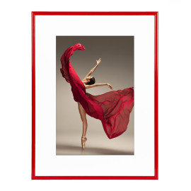 Wissellijst Rood 50x70 cm - Art Print en Passe Partout