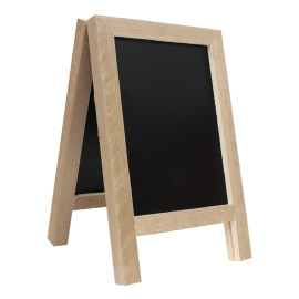 Krijtstoepbord Steigerhout mini A4