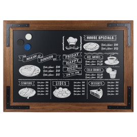 Krijtbord Magnetisch Noir 40x50cm