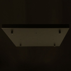 Calex Plafondplaat 4-uitgangen 40x40 cm Mat Zwart