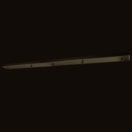Calex Plafondplaat 5-uitgangen 130x10 cm Mat Zwart