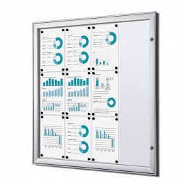 Informatiekast Binnen Whiteboard 12x A4