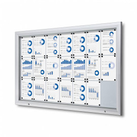 Informatiekast Buiten Whiteboard 21x A4
