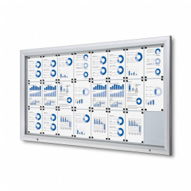 Informatiekast Buiten Whiteboard 24x A4