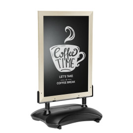 Stoepbord ChalkPro Blank 80x105 cm sfeer