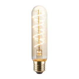Vintlux E27 dimbare LED filamentlamp 4W T30 265lm 2200K - Karu Tube 130 mm Gold