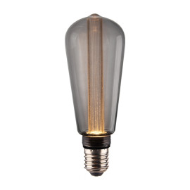Vintlux Filament LED Lamp Rainn Edison Smoke Dimbaar Ø60mm E27 2.3W