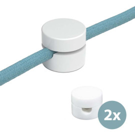 Kabelgeleider Wand Wit Set van 2