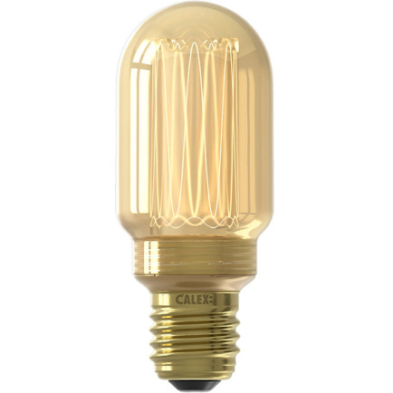 Calex Glasfiber LED Buis 11cm Gold Ø45 E27 3.5W
