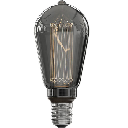 Calex Glasfiber LED Edison Titanium Ø64 E27 3.5W