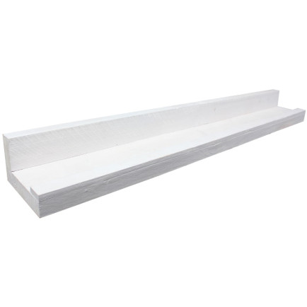 Fotoplank Steigerhout Wit 60cm zijkant en voorkant details