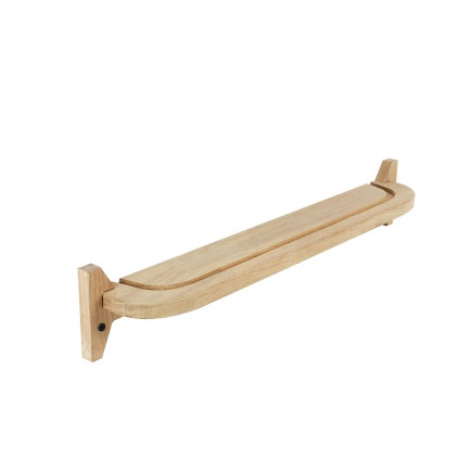 Wandplank Hout Eiken 60 cm Ongelakt - Schuin