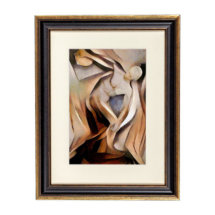 Fotolijst Venice Zwart/Goud 60x80 cm - Art Print en Passe Partout