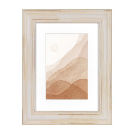 Fotolijst Aosta Creme A4 (21x29,7 cm) - Art Print en Passe Partout