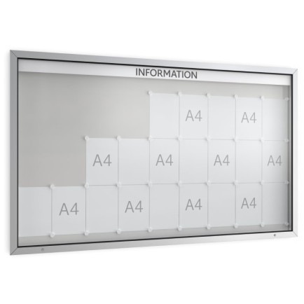 Informatiekast Buiten Draaideur 27x A4 Economy